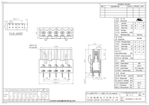 Bloques de terminales de PCB 2EDGA 5,0/5,08 Phoenix ICV 2,5 bloques de terminales enchufables de contacto 90 grados Pin header - Product Image 6