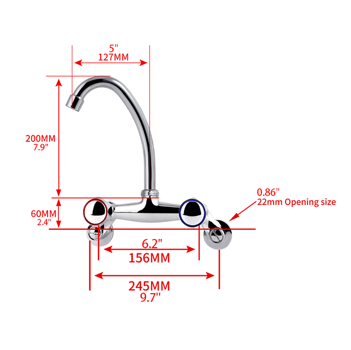 5-inch swan tube