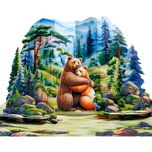 Pareja de osos 6x8 pulgadas