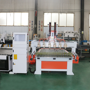 Máquina de enrutador CNC de madera 3D de 4 ejes rotativos de cabezales múltiples de China de alta eficiencia, enrutador CNC de carpintería de 6 cabezales - Product Image 2
