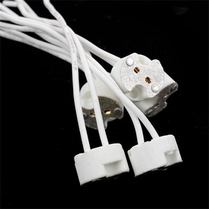 MR11 MR16 GU5.3 G4ลวดเชื่อมต่อฮาโลเจนหลอดไฟ LED ผู้ถือฐานซ็อกเก็ตเครื่องปั้นดินเผาและพอร์ซเลนฐานแกะ - Product Image 4