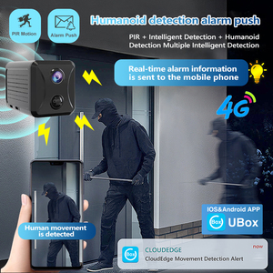 1080P Mini Home <strong>Security</strong> Camera with Night Vision Solar Panel Battery Powered <strong>System</strong> 4G Sim <strong>Motion</strong> Sensor Indoor Human <strong>Detection</strong> - Product Image 6