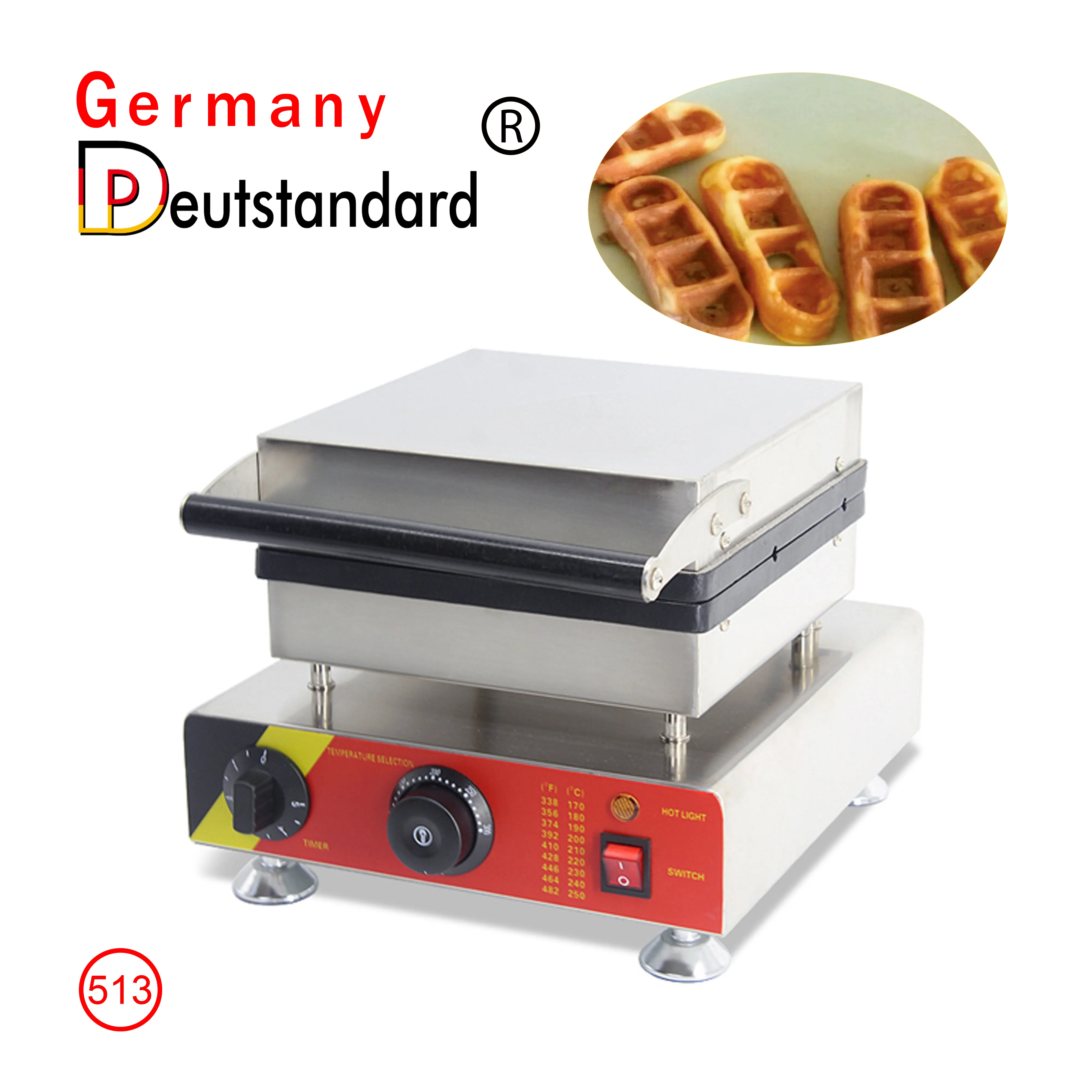 Comercial eléctrica industrial coreano Venta caliente lolly waffles belgas con 10