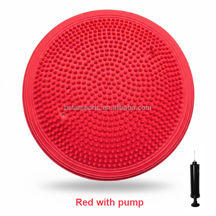 Coussin oscillant rouge avec pompe