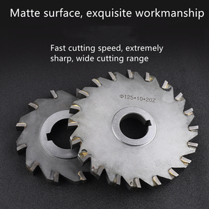 Tungsten Steel Three Side Edge Milling <strong>Cutter</strong> 75 80 100 <strong>125</strong> Welding Carbide Customized Milling <strong>Cutter</strong> Inlaid Alloy Tool - Product Image 4