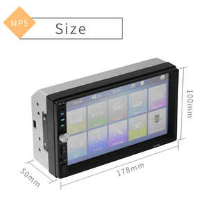 7 inç taşınabilir kablosuz Carplay cihaz sistemi Smartvehicle Gps araç takip cihazı multimedya Bluetooth kart Host MP5 çalar - Product Image 2