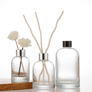 100ml Transparent Glass Aroma Diffuser Bottle Flameless <strong>DIY</strong> <strong>Perfume</strong> Dispensing Reed with Mist Sprayer Wholesale Option Available - Product Image 3