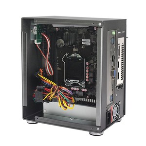 Mini-ITXシステム用OEMレッドホワイトショートPCケースシャーシコンピューター5.3インチミニITXサーバーキャビネット - Product Image 3
