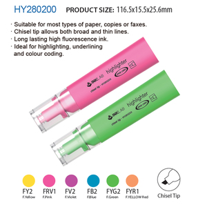 BEIFA Highlighter Pen Benutzer definierte Farbe Meißels pitze Markierung stift Extra lange Markierung leistung - Product Image 3