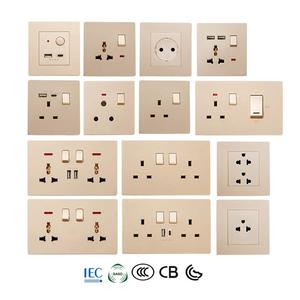 PC素材16A照明用3ギャング一方向ソケットスイッチ - Product Image 6