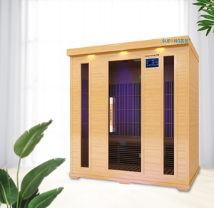 Alta qualità 4 persone Indoo Home sauna a infrarossi Spa e Sauna secca usata in vendita sauna in legno