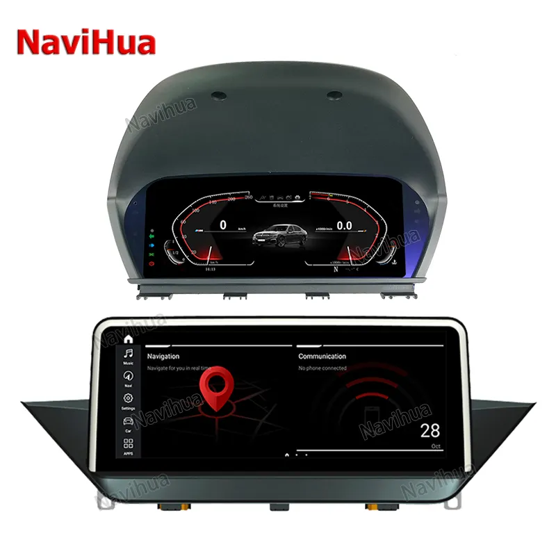 Navihua Linux System Auto Meter Car Digital cluster Android Stereo Radio Car DVD Player GPS Navigation For BMW X1 E84 2012- 2015