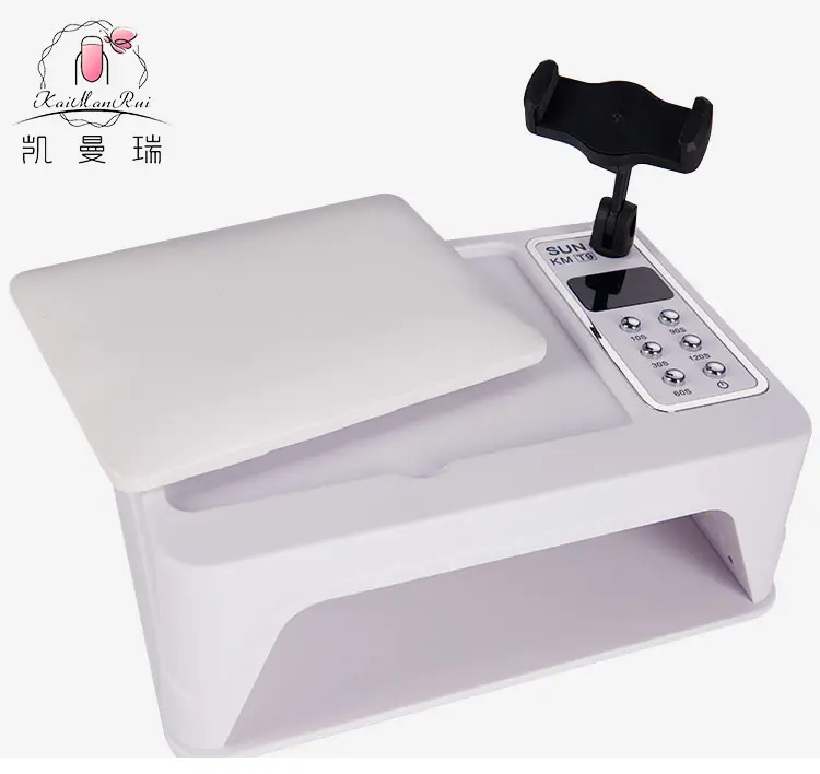 Hot Sale 96w Powerful SUN T9 Nail Lamp nails hand holder Leather Hand Pillow Uv Led Lamp 2 in 1 Nail Dyer