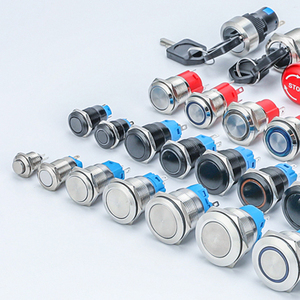 <strong>Switch</strong> 8Mm/<strong>10Mm</strong>/12Mm/16Mm/19Mm/22Mm/25Mm/28Mm/30Mm on OFF Button Metal PushButton With Connector Led Push Button Light - Product Image 1