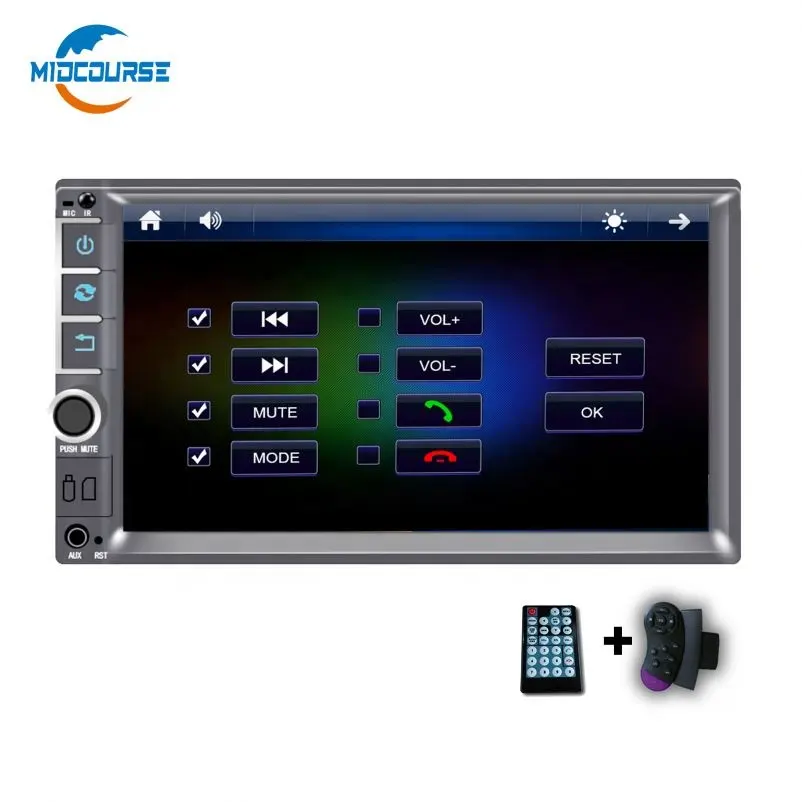 MIDCOURSE Double Wince 6.0 Multimedia Car DVD VCD CD MP3 MP4 Player