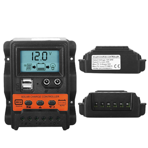 Fábrica al por mayor 12V 24V 10A 20A 30A Controlador de panel solar Hogar PWM Controlador de cargador solar Controlador de carga solar - Product Image 5