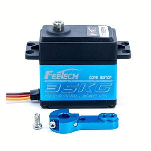 แรงบิดสูง8.4V 35kg พร้อม25T แขนเซอร์โวเหล็กเซอร์โวเกียร์ดิจิตอลสำหรับการเข้ารหัสหุ่นยนต์เข้ารหัสการควบคุมระยะไกล - Product Image 5