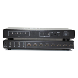 4K for HDMI 4-<strong>Input</strong> 8-<strong>Output</strong> <strong>Video</strong> Splitter &amp; Converter 4x8 <strong>Switch</strong> 30Hz 1080P 3D - Product Image 1