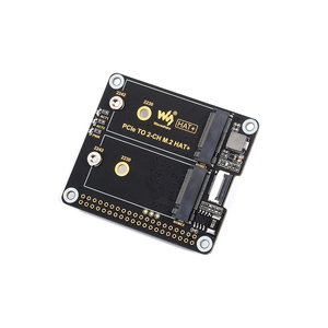 Compatibile con unità a stato solido taglia 2230/2242 NVMe, cappello Raspberry Pi 5 M.2, adattatore da PCIe a 2-ch M.2 per Raspberry Pi 5
