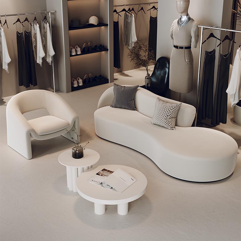 Chaise d'art longueur 2,1 mètres canapé table à thé envoyer un oreiller doux