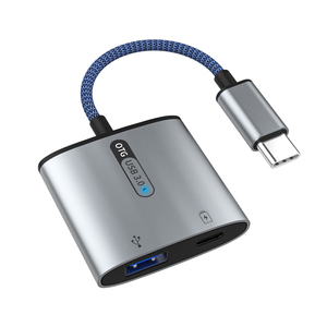 สายแปลง Usb Type C Otg 2 In 1,สายแปลง Usb Type C พร้อมพอร์ตชาร์จสำหรับโทรศัพท์แอนดรอยด์ - Product Image 1