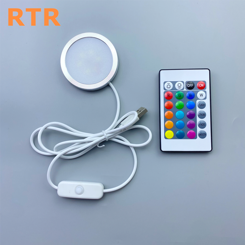 รีโมทคอนโทรล IR USB5V สี ขนาด 60*8 มม. ตัวเรือนสีเงิน