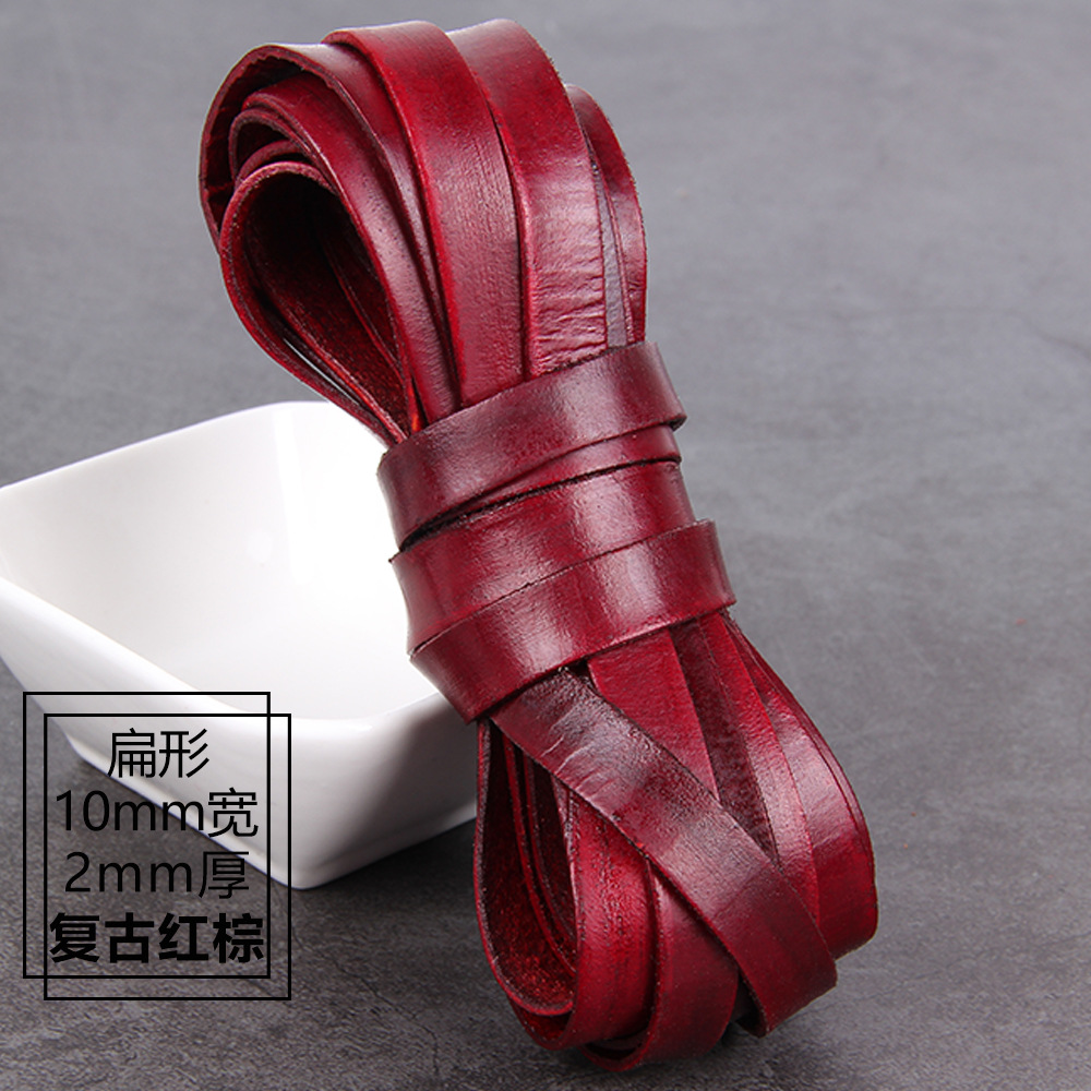 Flat shape, 10mm wide and 2mm thick
