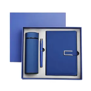 Custom Corporate New Year <strong>Gift</strong> Office Supplies Promotional Notebook Diary With Pen and Box and Usb <strong>Gift</strong> Set - Product Image 1