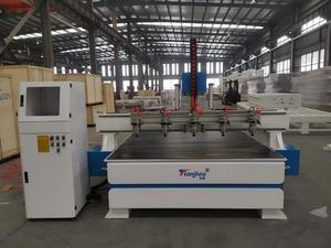 4 cabezales 5 cabezales multihusillos 3D 4 ejes CNC enrutador máquina con eje giratorio - Product Image 2