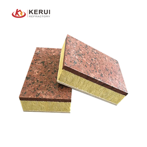 Kerui China Fabricante Poliuretano Rock Wool Integrated Board para Sistemas de Isolamento Externo