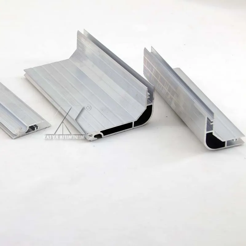 Quadro de alumínio para mala de canto, quadro de tela de alumínio para malas de vidro 90 graus 25*25 3 vias