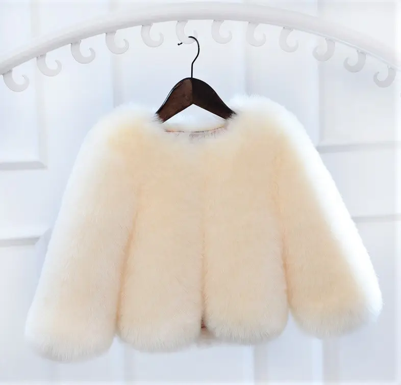 2021 nuovi cappotti di pelliccia di volpe artificiale per bambini cappotti di pelliccia per bambini invernali