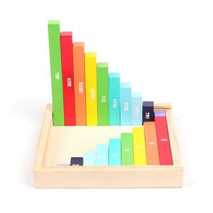 Bằng gỗ cuienaire que Toán Học Tập đếm khối Montessori trò chơi Montessori Đồ chơi giáo dục cho trẻ em - Product Image 2