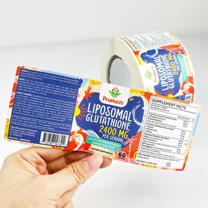 Baskılı parlak mat su geçirmez vinil şişe kavanoz güvenlik etiketi rulo özel kendinden yapışkanlı gıda paketi logo etiketi çıkartmalar - Product Image 1