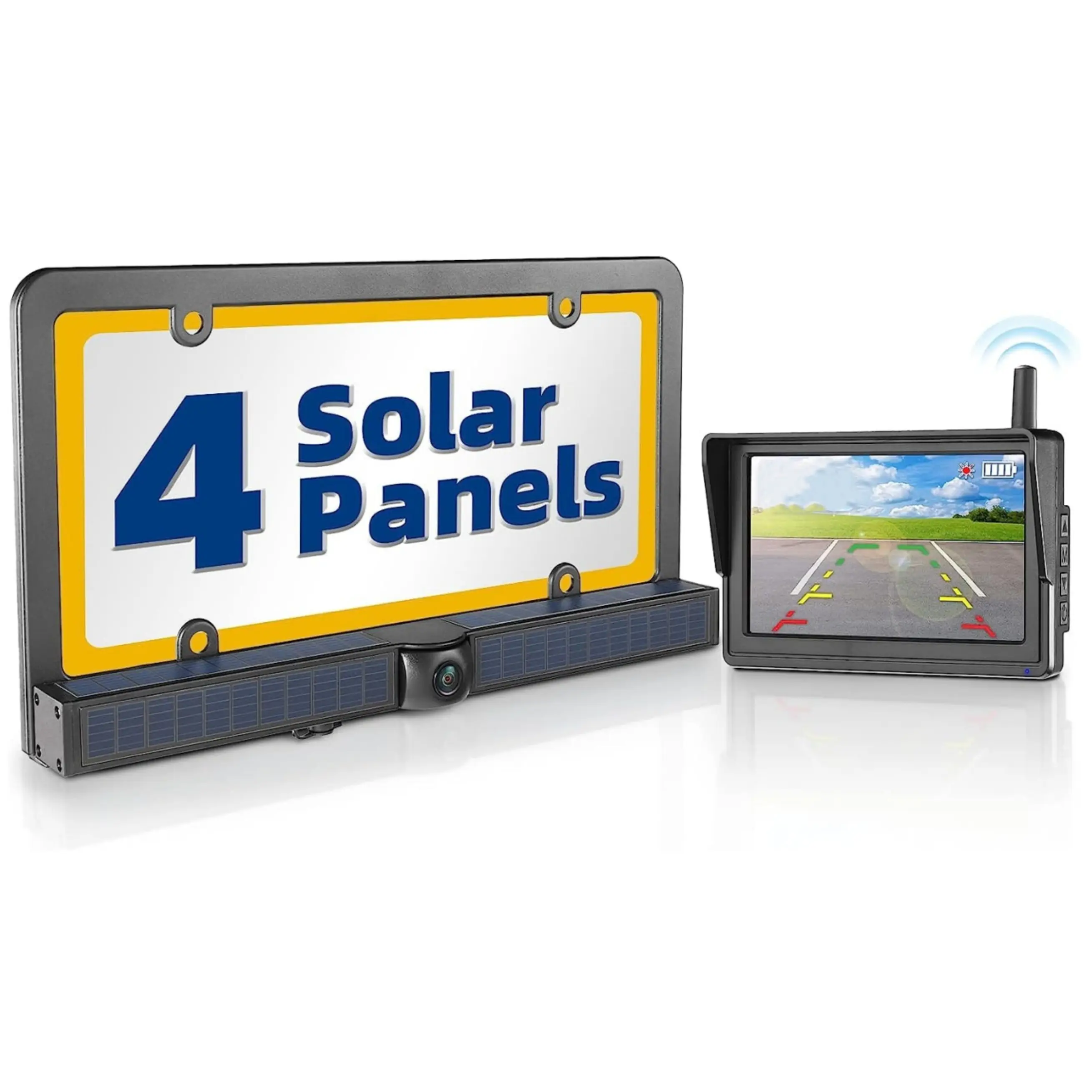 Diy Solar Power Draadloze Ons Auto Achteruitrijcamera Achteruitkijkspiegel Backup Camera