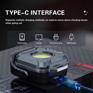 Mini torcia magnetica portatile luce di potenza della torcia portachiavi batteria torcia ricaricabile torcia a Led luce da lavoro - Product Image 4