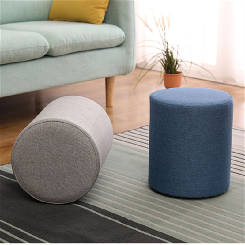 High Quality Footrest Fabric Stool Ottoman Pouf Wholesale Ottoman Stool For Home Furniture