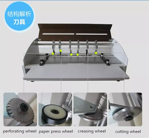 H500 Electric Multi-function Paper Creasing and <strong>Perforating</strong> Machine with Manual Paper Feeding Creaser and <strong>Perforator</strong> - Product Image 4