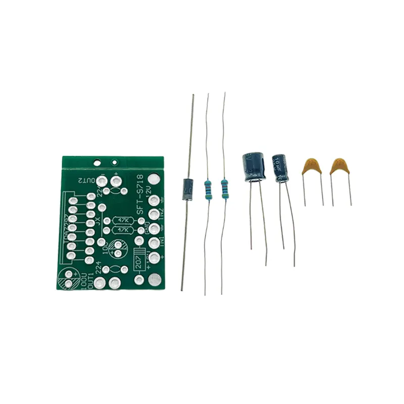 Kit elettronico fatto da te TDA7297 parti del modulo scheda amplificatore di potenza 2.0 doppio canale Stereo singolo alimentatore cc 12V amplificatore