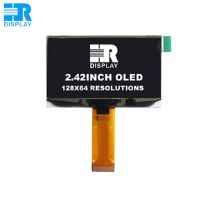 SPI 2.42 pollici oled 128x64 caratteri verde oled display SPI I2C parallelo SSD1309 controller 2.4 "oled schermo 24pin connettore - Product Image 3