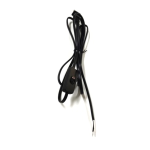 6ft NISPT tel 2 Prong NEMA 1-15P açmak için uç güç uzatma kabloları elektrik güç kabloları. Anahtarı ile - Product Image 6