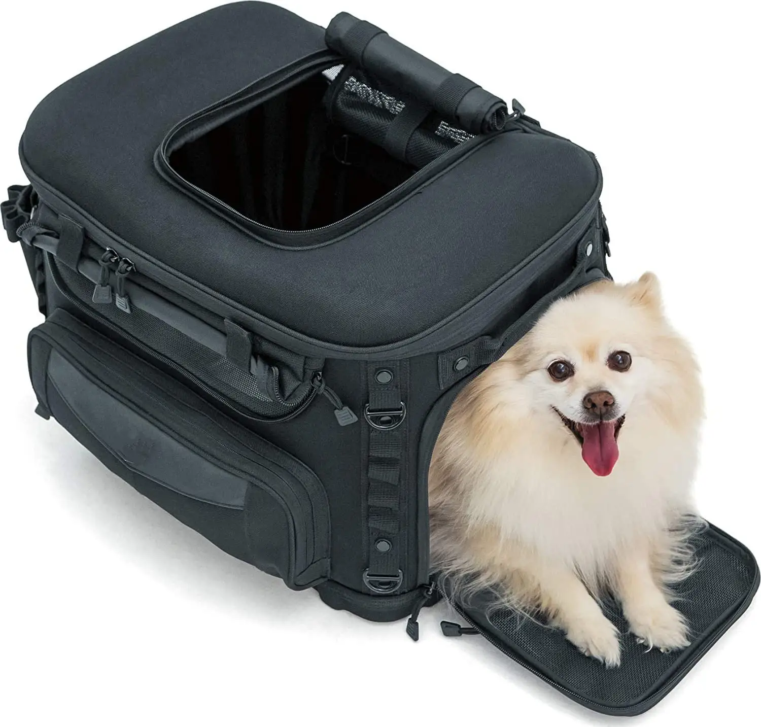 Gratis Sample Draagbare Weerbestendig Motorfiets Hond Kat Carrier Krat Voor Bagage Rack Of Passenger Seat