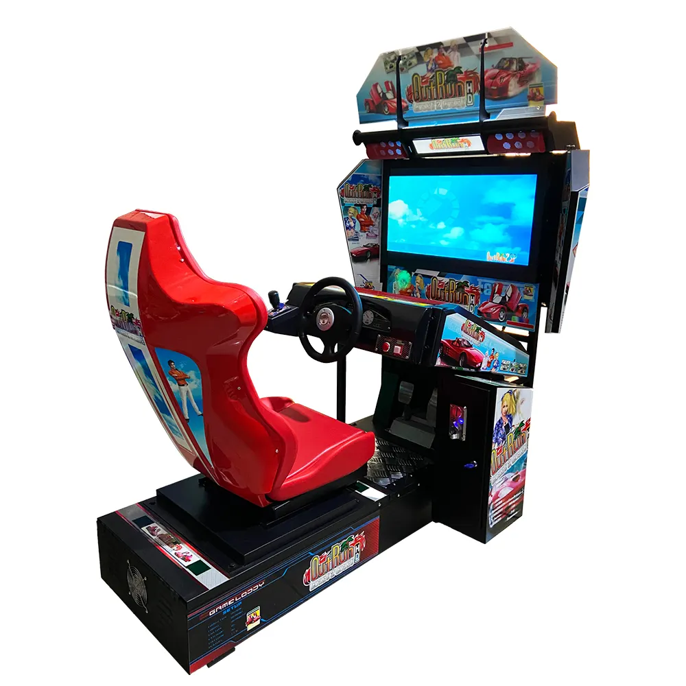Funzone simulateur de Offre Spéciale conduite équitation course arcade voiture d'amusement adultes jeu à pièces Machine de course pour adulte