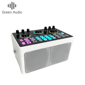 Interfaz de audio del sistema de altavoces portátiles 3 en 1 con tarjeta de sonido de micrófonos - Product Image 3