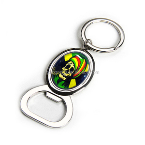 Own Factory Republic of Albania Flag Multifunction Bottle Opener <strong>Key</strong> Holders Bulk Round Opener Keychain - Product Image 4