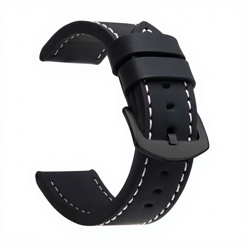 Black band white thread-black buckle