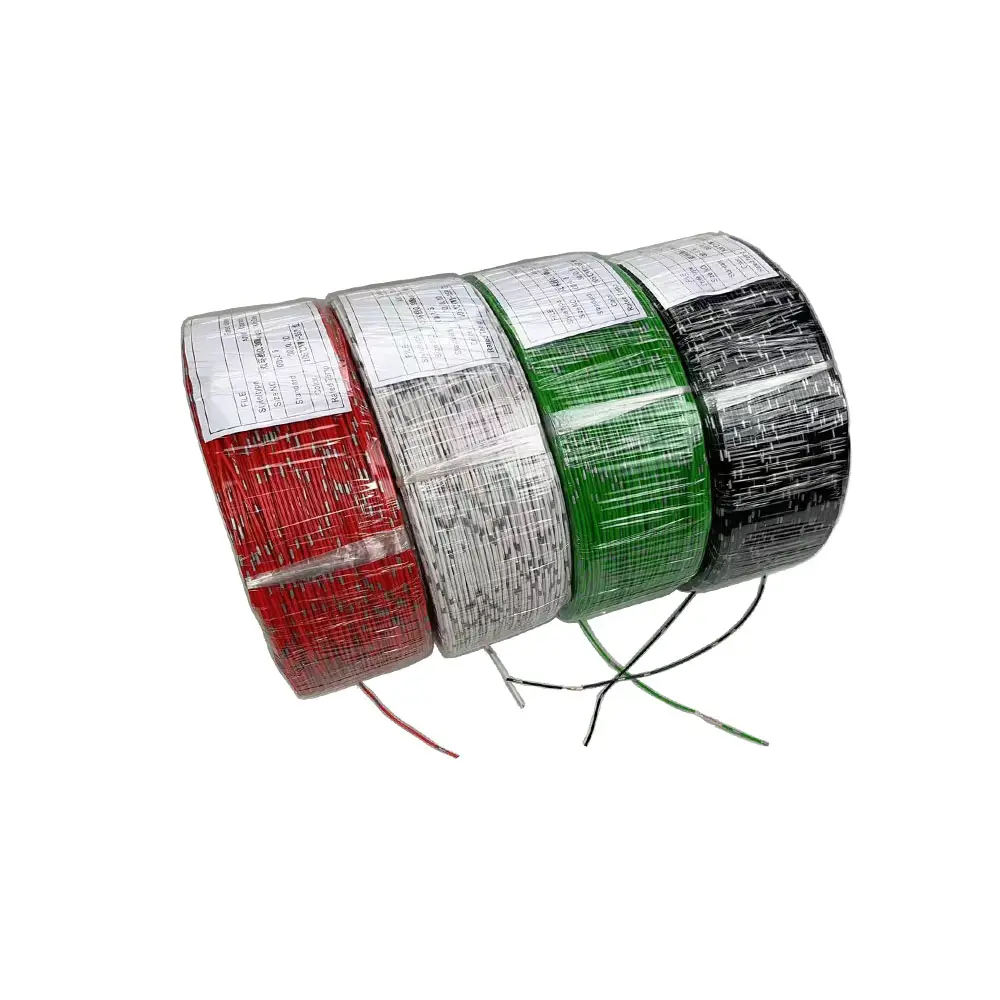 Yüksek kaliteli saf bakır AVSS elektrik telleri tek çift halka düşük basınçlı yüksek sıcaklık dayanımı renk dairesel