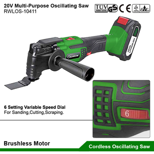 20V Lithium Battery Electric Cordless <strong>Multi</strong> Purpose <strong>Function</strong> <strong>Oscillating</strong> <strong>Tools</strong> Sanding Cutting Scraping Reciprocating Swing Saws - Product Image 5