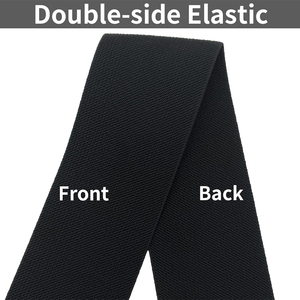 Căng Nặng Độ Đàn Hồi Cao 2 "Vải Phẳng Ban Nhạc Đàn Hồi 2 Mm Dày Đen Cao Su Eo Ban Nhạc Vành Đai Cho Quần Áo May Bện - Product Image 5