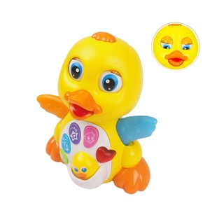 Shantou elektrikli <span class=keywords><strong>EQ</strong></span> çırpma müzikal plastik ördek bebek oyuncakları